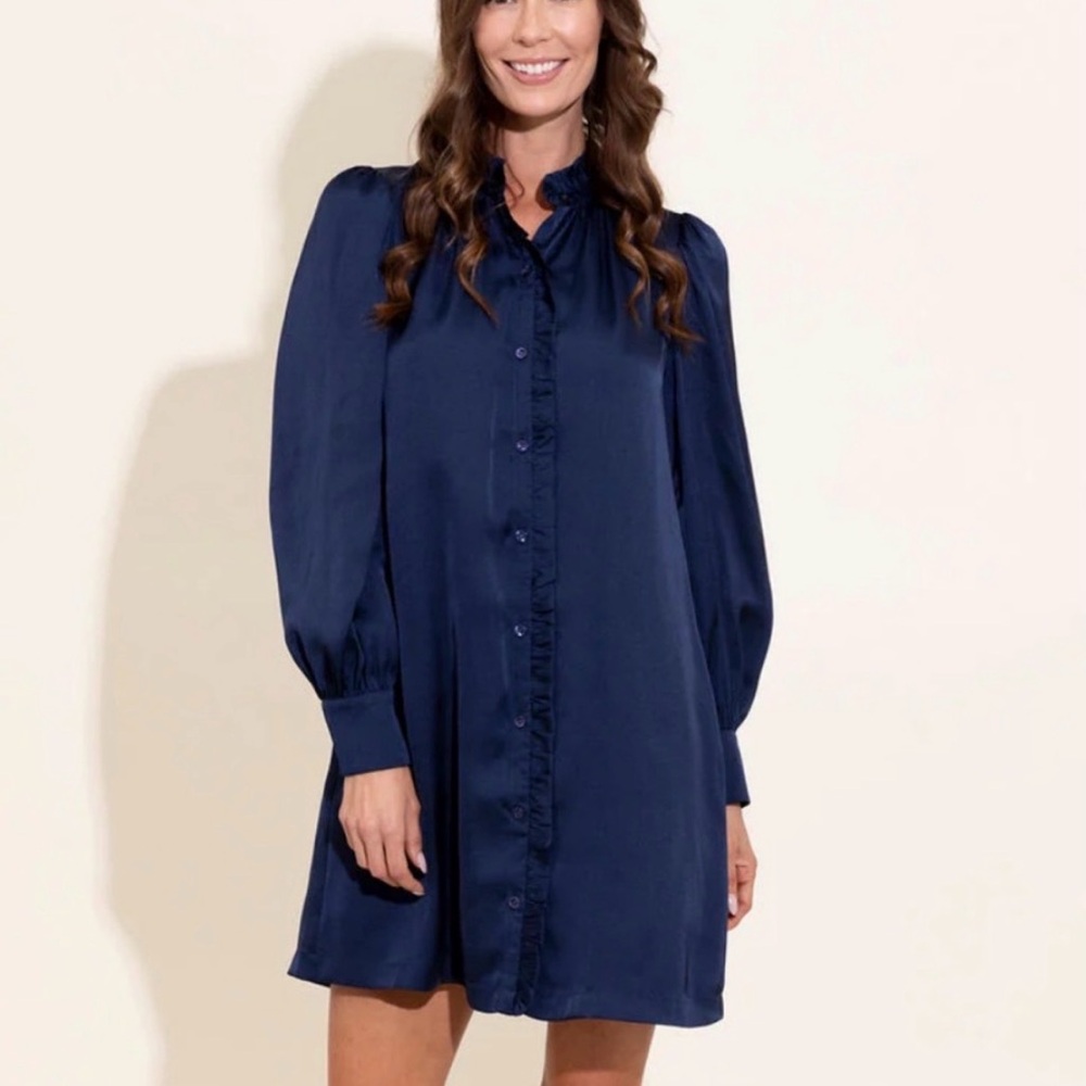 ALDEN ADAIR NORA DRESS IN MIDNIGHT BLUE